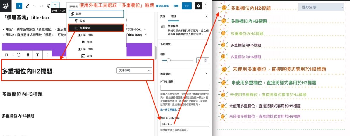 標題區塊